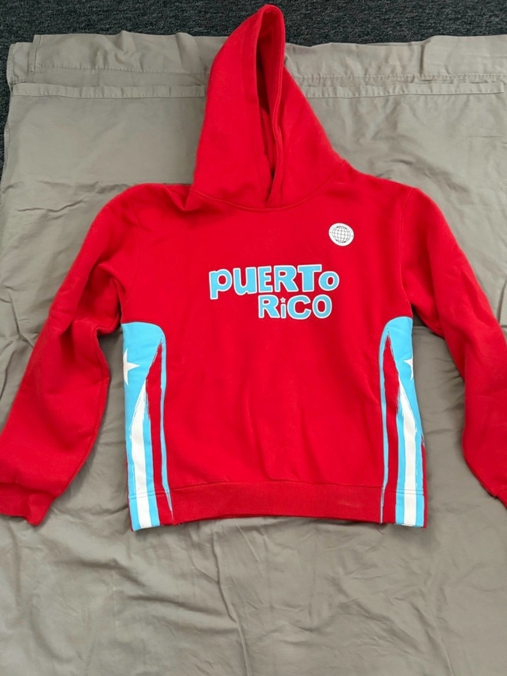 Red Puerto Rico Hoodie - Youth Pullover Sweatshirt